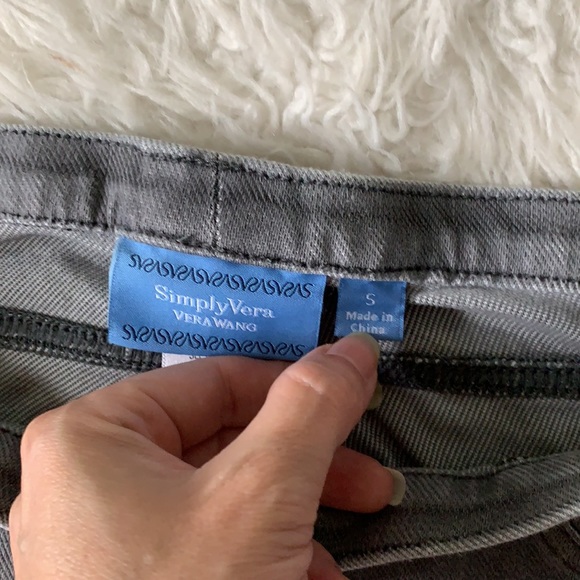 Simply Vera wang grey leggings jeggings women’s s - Picture 4 of 10